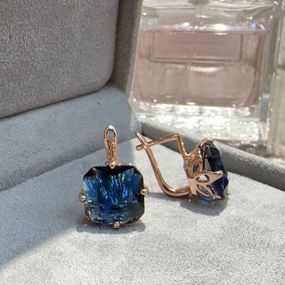 Buy Sapphire Earrings and Necklace Set Elegant Jewelry Gift