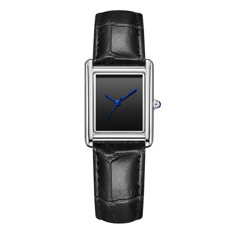 Buy Couple Leather Watch Strap Simple Square Waterproof