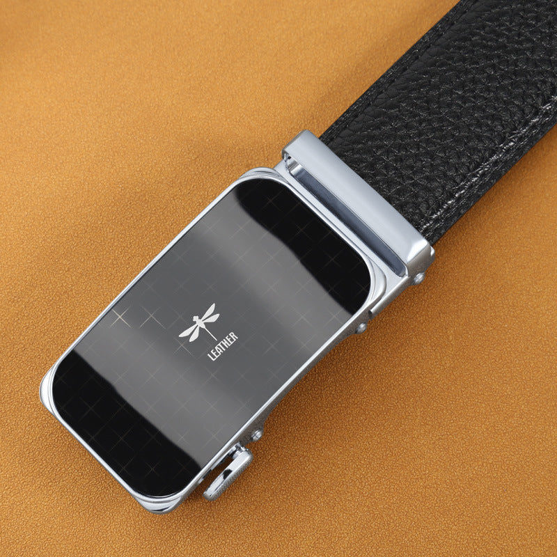 Men’s Casual Business Belt – Premium Split Leather Accessory