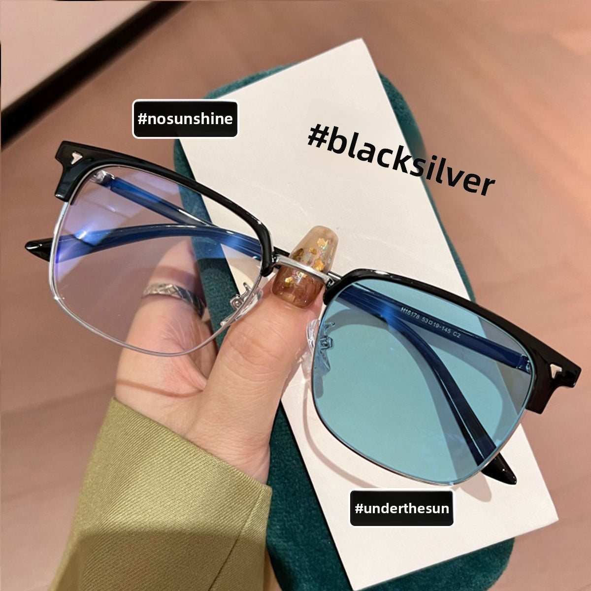 Photochromic Eyeglasses for Men with Stylish Frame Design