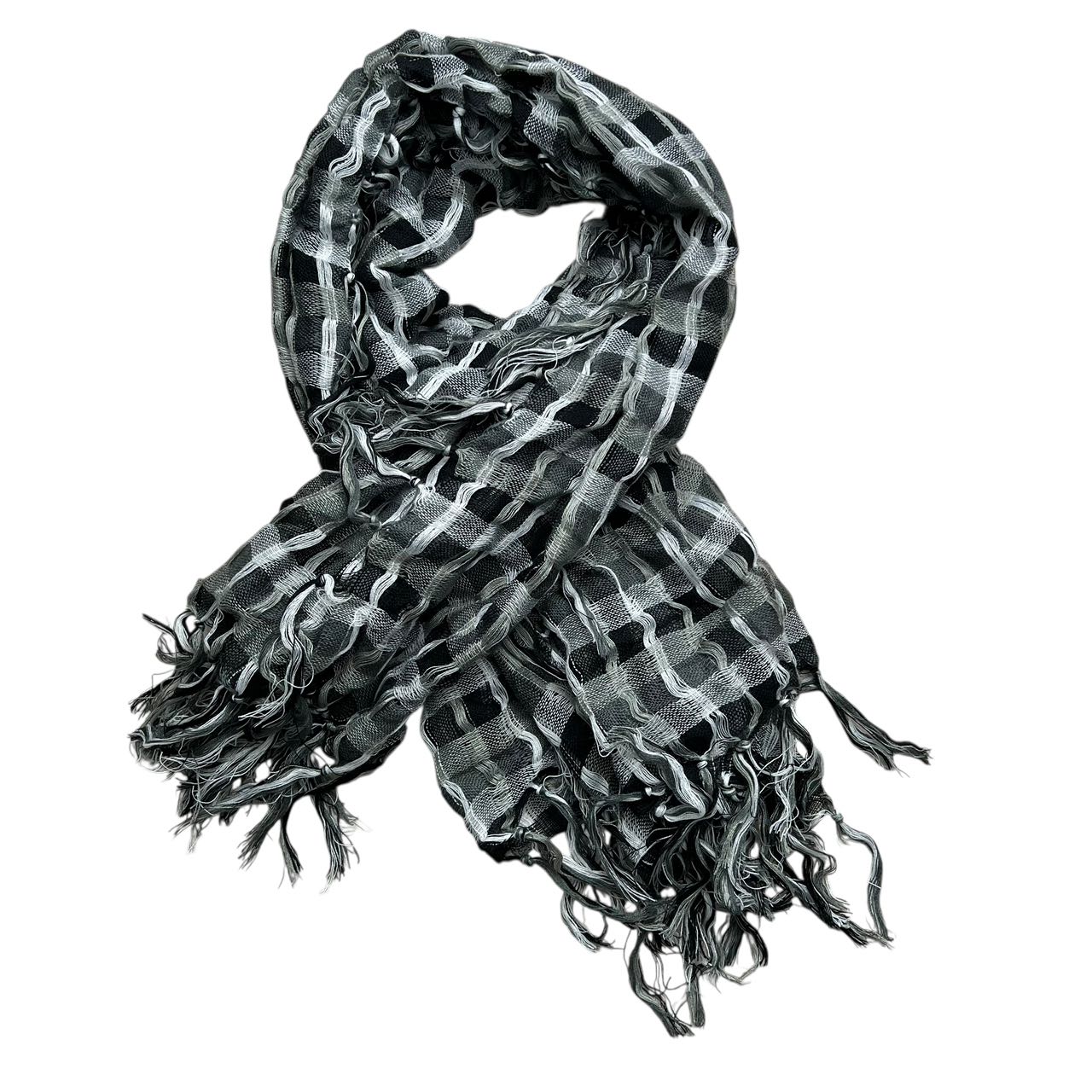 Buy 2pcs Grey Leopard Printed Square Scarf for Party & Daily Wear