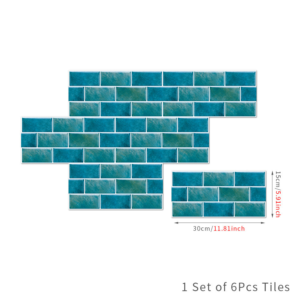 American Tile Wallpaper Imitation Design for Home Decor Use