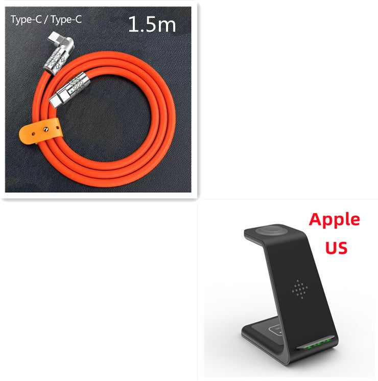 3 in 1 Fast Charging Station Wireless Charger Phone Stand