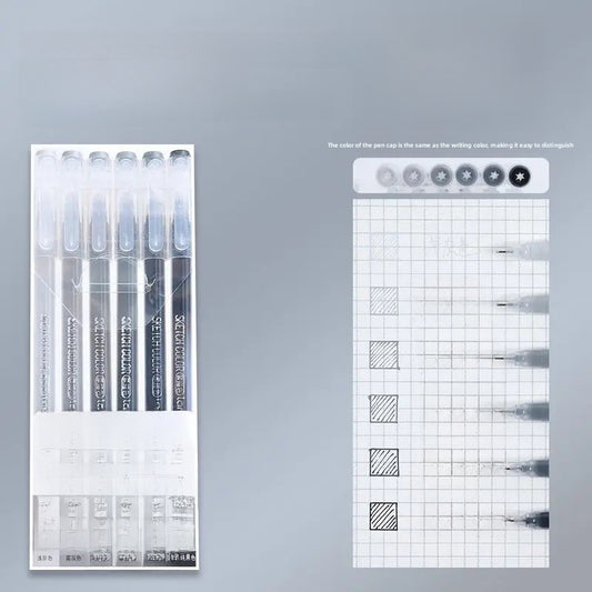 Morandi Color Gel Pens for Journaling Notes and Study Set