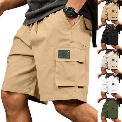 Buy Men’s Loose Elastic Casual Multi Pocket Shorts for Summer Wear