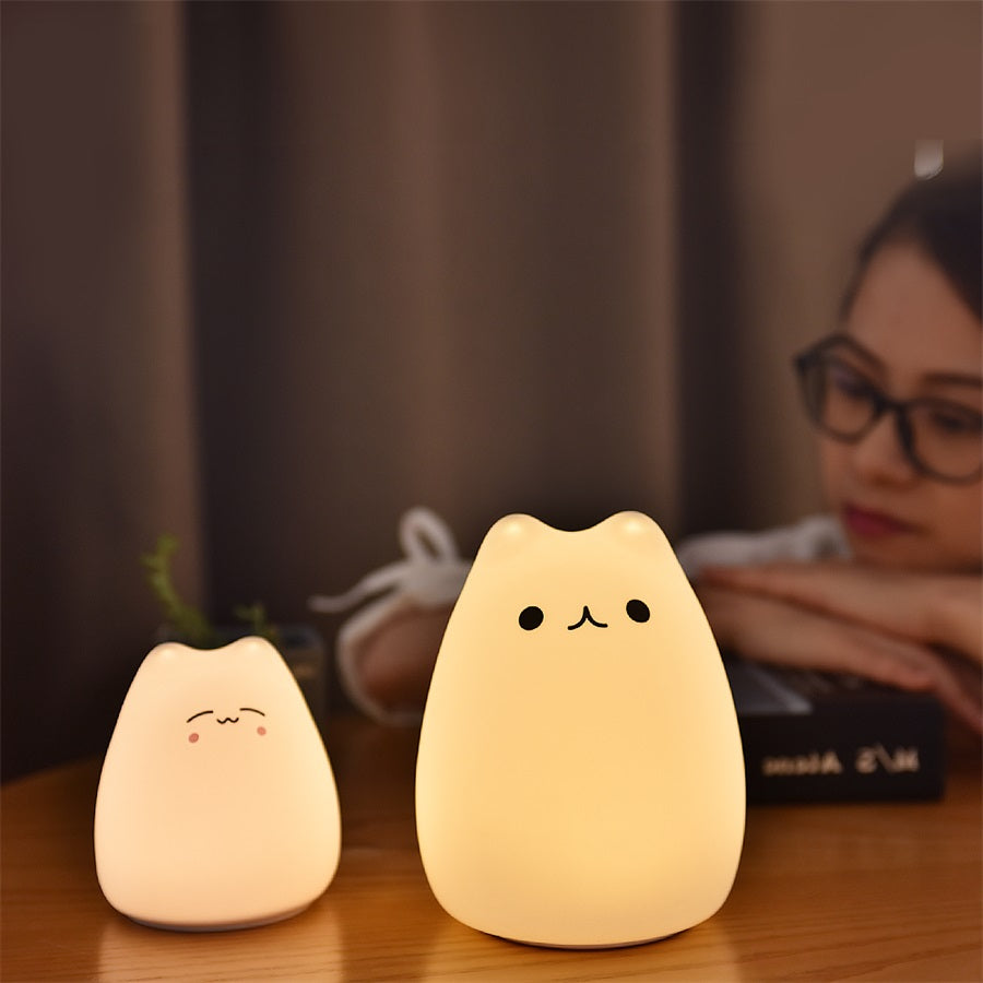 Silicone Touch Sensor LED Night Light for Children Baby Kids