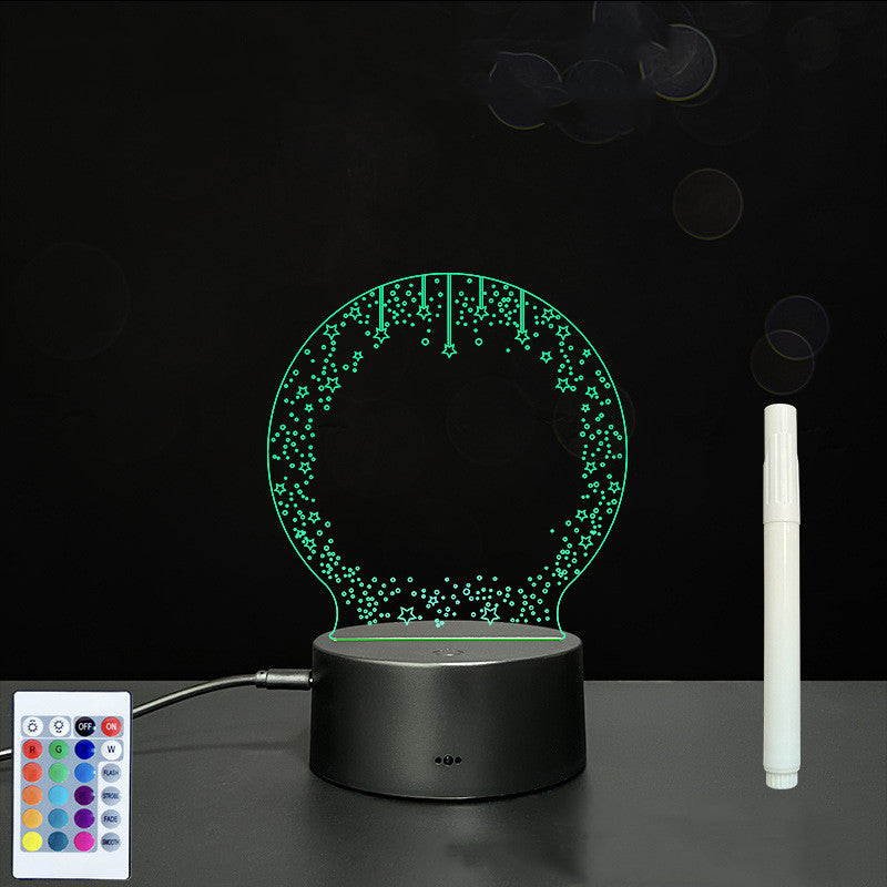 3D Acrylic Handwriting LED Message Board for Creative Decor