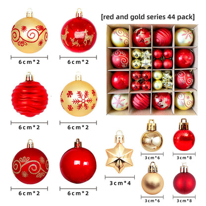 6cm Electroplated Christmas Ornament Ball with Hand-Painted Designs