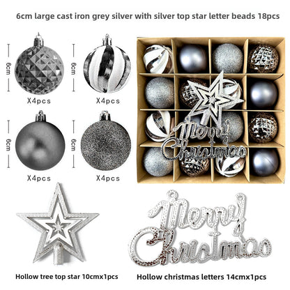 6cm Electroplated Christmas Ornament Ball with Hand-Painted Designs
