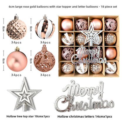 6cm Electroplated Christmas Ornament Ball with Hand-Painted Designs