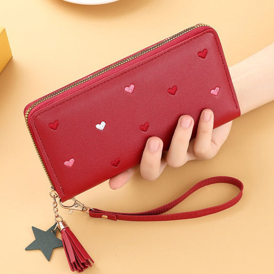 Buy Cute Mini Embroidered Long Wallet For Women Elegant Daily Use