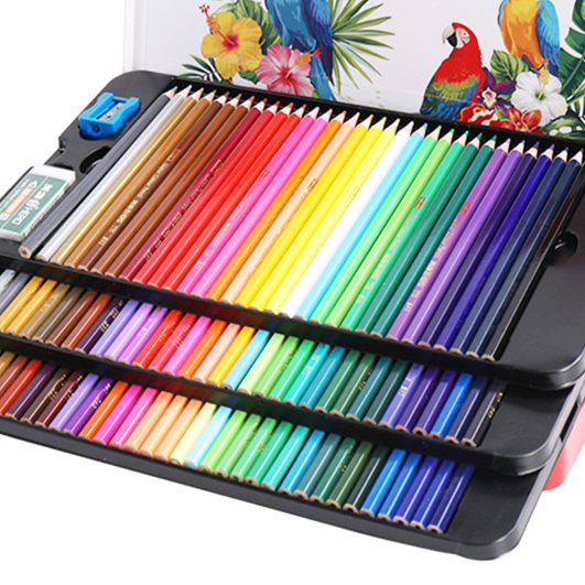 Water Soluble Oil Based Colored Pencils for Art and Drawing
