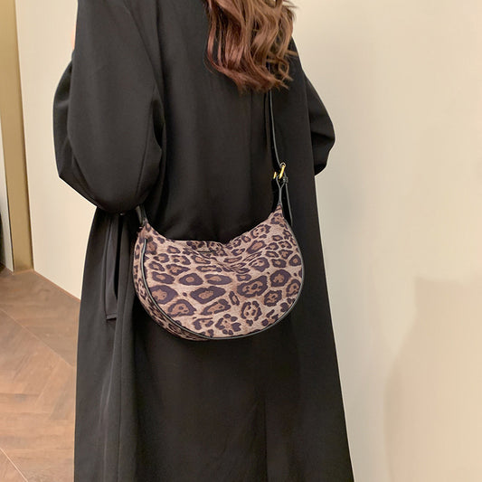 Buy Retro Leopard Print Crossbody Bag – Trendy Womens Shoulder Bag