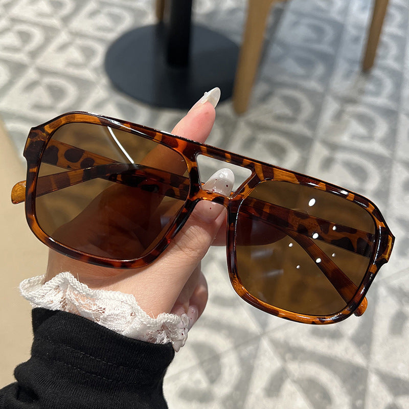 Double Beam Candy Color Sunglasses for Chic Summer Style