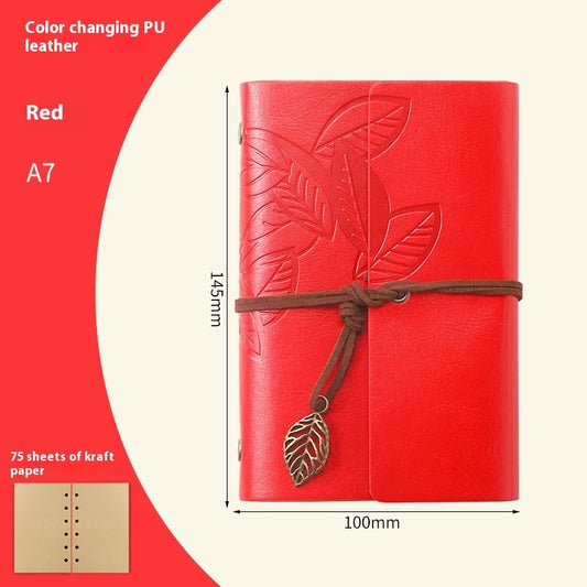 Creative Vintage Leaves Travel Diary Notebook Stationery