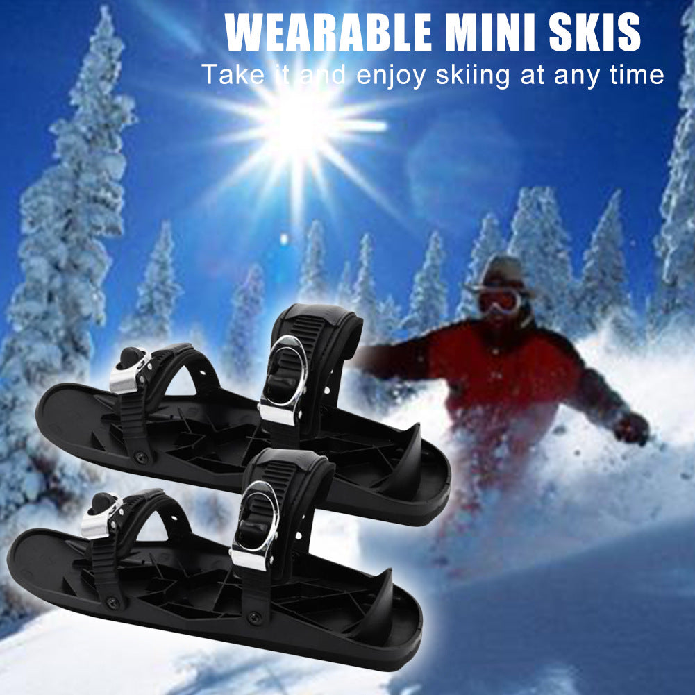 Buy Mini Ski Skates Portable Short Skiboard Adjustable Shoes