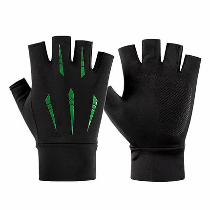 Buy Summer Ice Silk Half-Finger Gloves With Non-Slip Grip Online