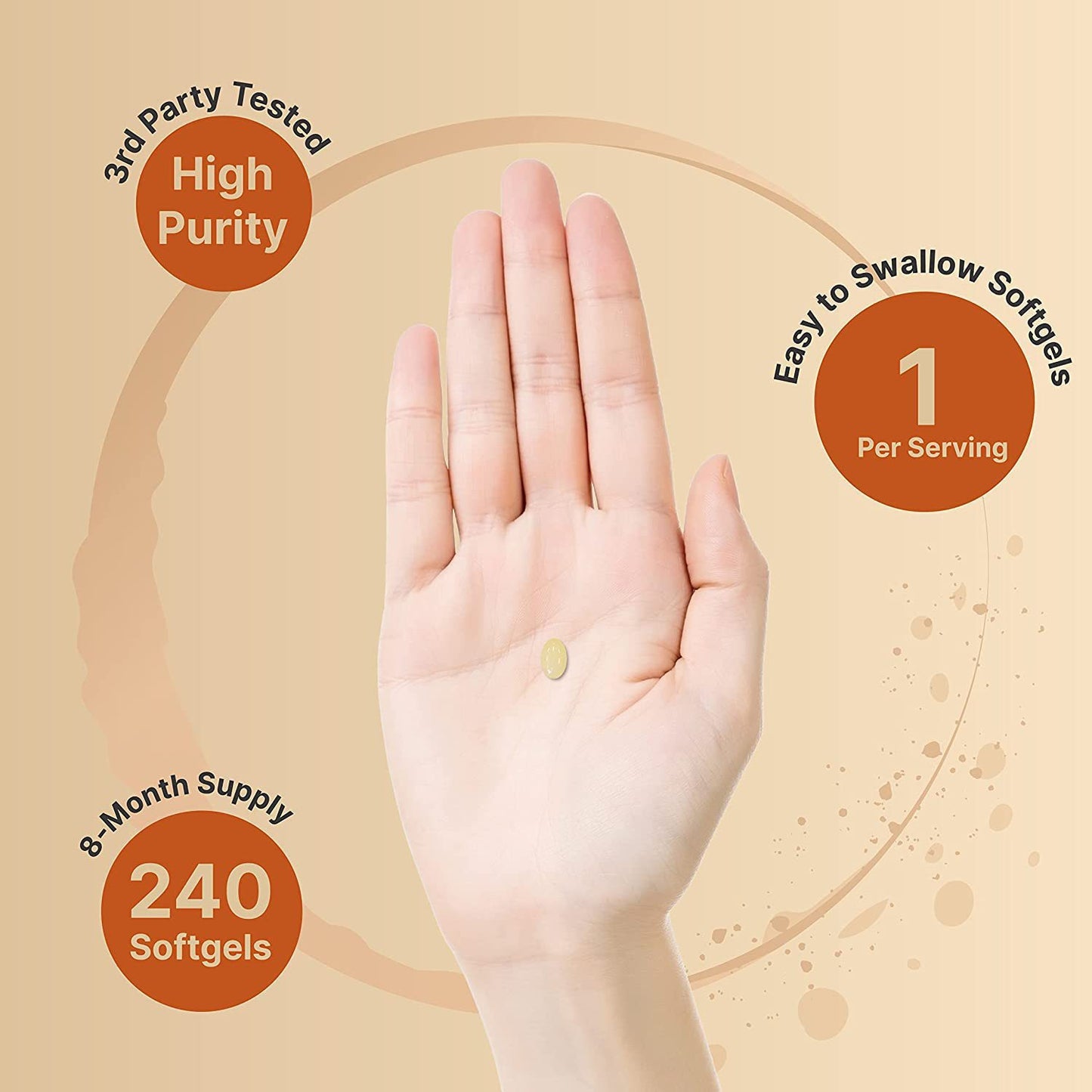 Vitamin D3 and K2 Softgel Capsules Bone Support Daily Fit