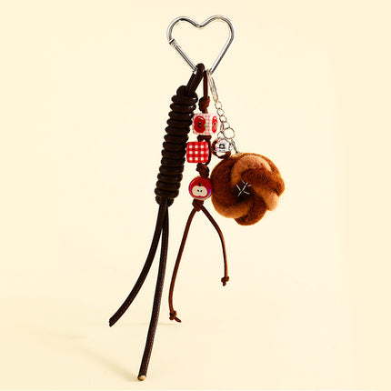 Felt Bread Keychain Accessories for Schoolbags and Purses