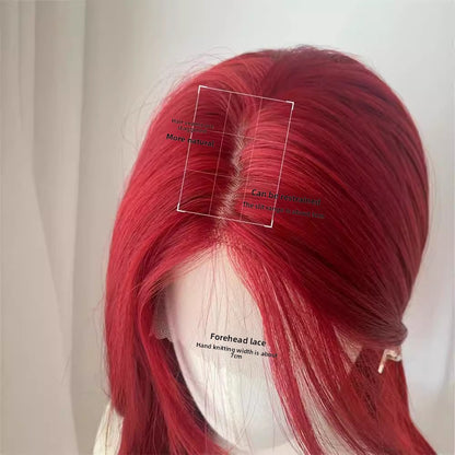 70cm long straight hair, a scumbag girl in sea King Red