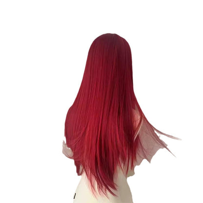 70cm long straight hair, a scumbag girl in sea King Red