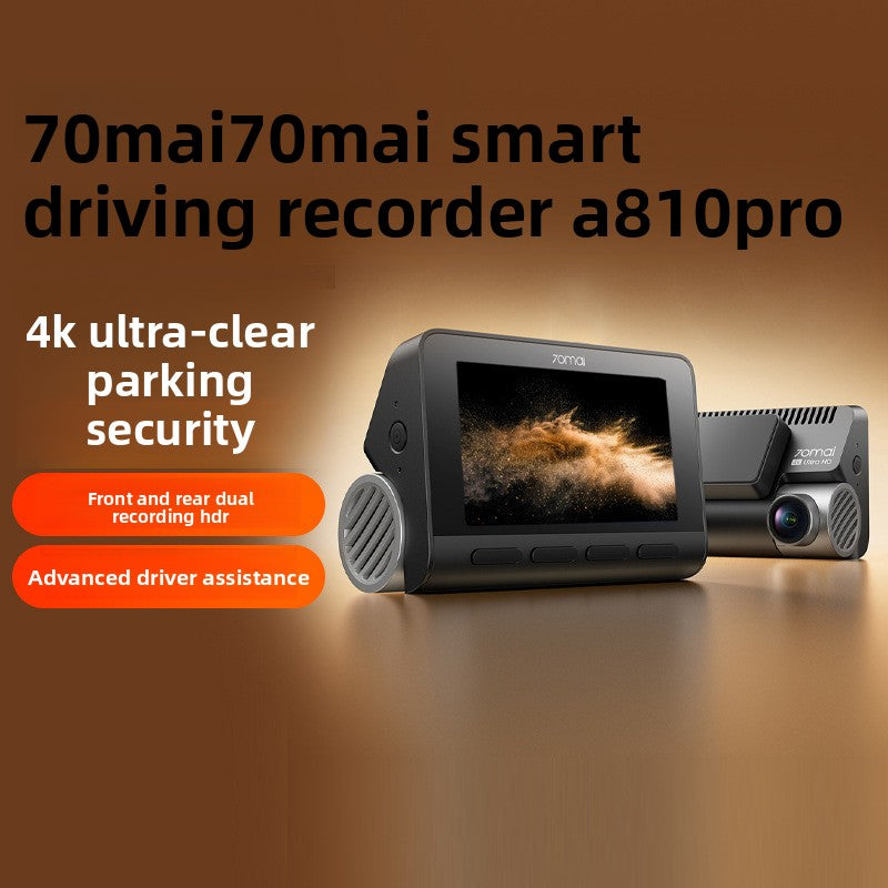70Mai A810 Pro Dash Cam 4K Night Vision Front Rear Recording