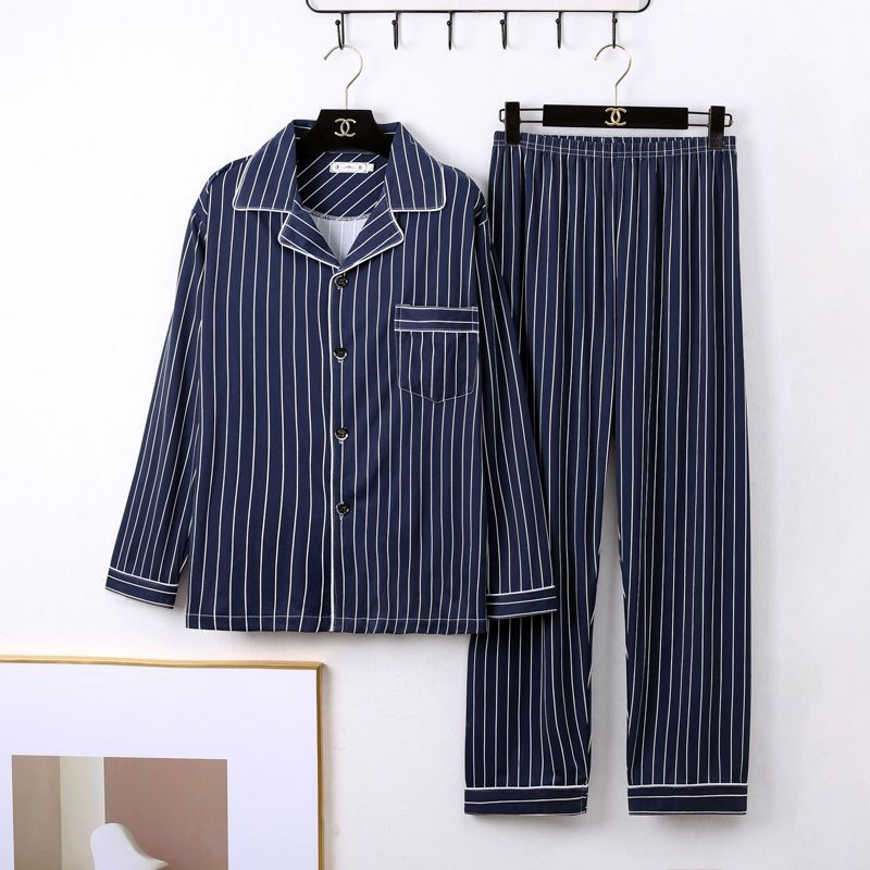 Buy Men’s Minimalist Long Sleeve Pajamas Sleepwear Set