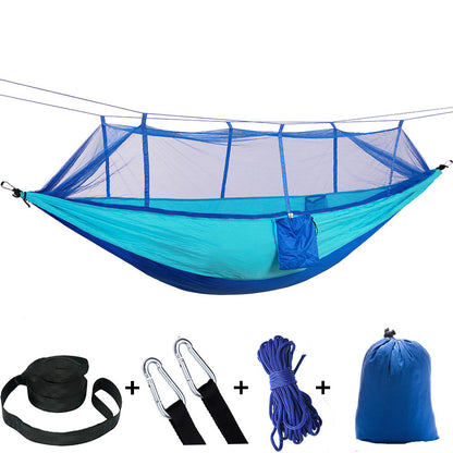 Mosquito Net Camping Hammock with Parachute Cloth