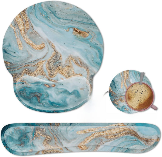 Thickened Anti-Slip Memory Foam Mouse Pad for Desk Comfort