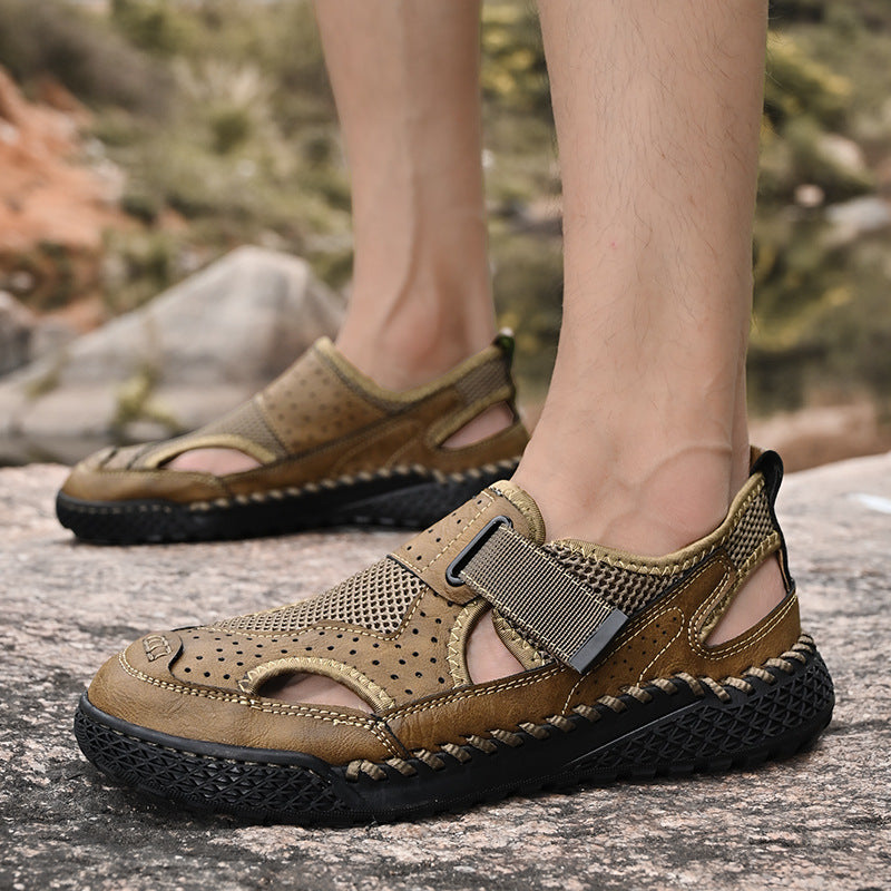 New Men’s Closed-Toe Sandals  Breathable Outdoor Casual