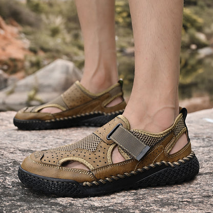 New Men’s Closed-Toe Sandals  Breathable Outdoor Casual