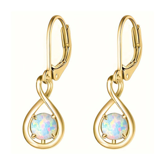 Elegant Womens Auspicious Pearl Earrings Fashion Jewelry