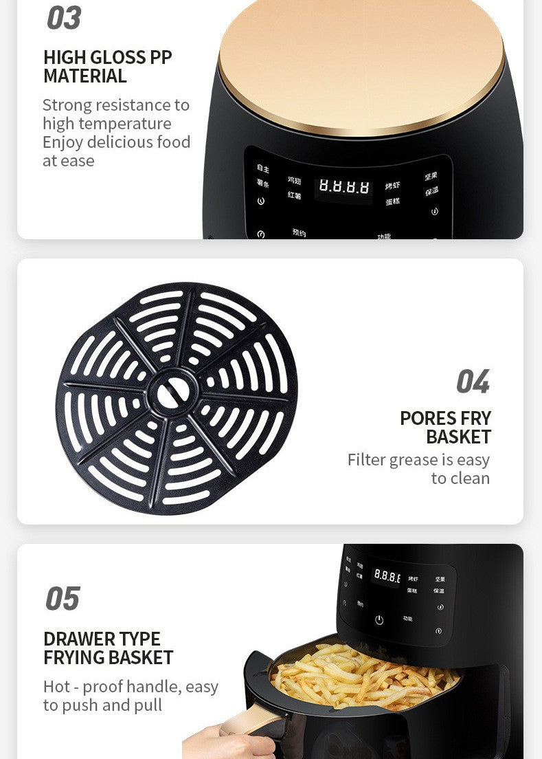 Air Fryer Smart Touch Home Electric Fryer for Healthy Cooking