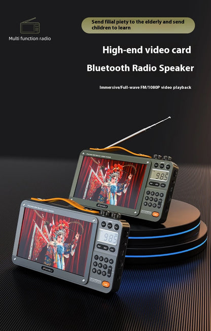 Home Elderly Radio – Full Band Bluetooth HD Video Player