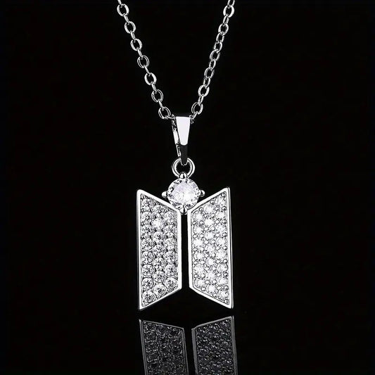 Butterfly Zircon Necklace Pendant Personalized Trendy Accessory