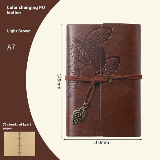 Creative Vintage Leaves Travel Diary Notebook Stationery