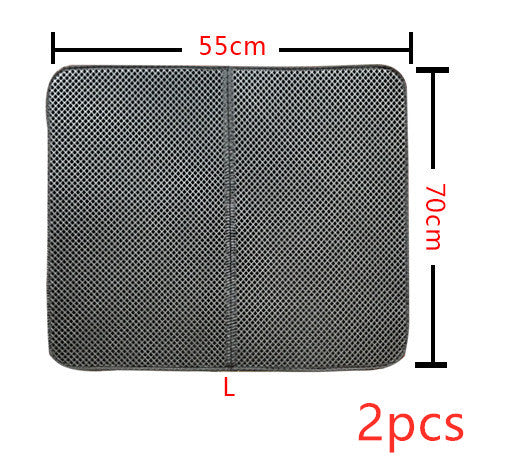 Buy Double Layer Cat Litter Mat With Honeycomb Trapping Design