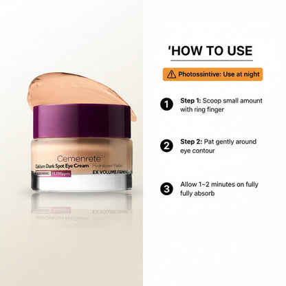Calcium Dark Spot Eye Cream for Daily Gentle Skin Care Needs