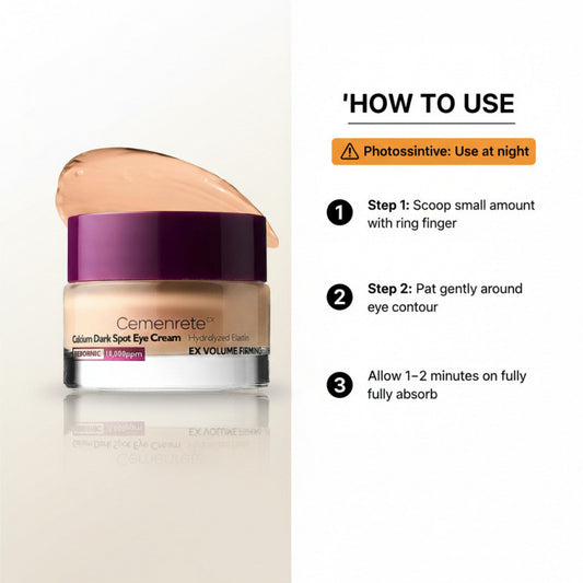 Calcium Dark Spot Eye Cream for Daily Gentle Skin Care Needs