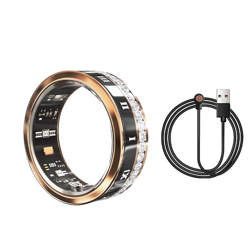 Multi‑Functional Smart Ring – Diamond Inlaid Home Wearable