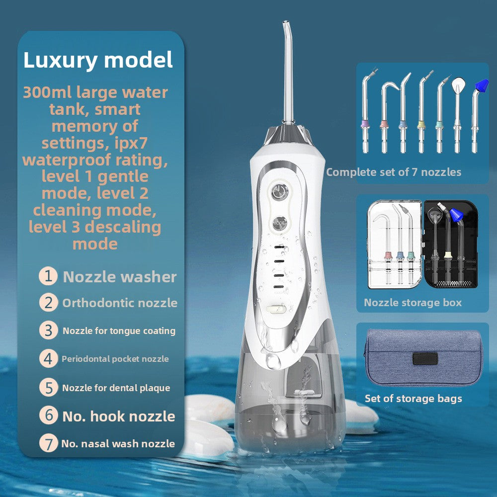 Electric Water Flosser with Portable Oral Cleaning Modes
