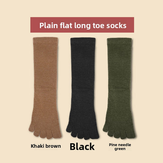 Merino Wool Five-Toe Breathable Socks for Outdoor Comfort