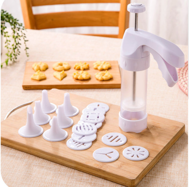 Buy First Cookie Press Gun with Nozzles & Molds Baking Tool