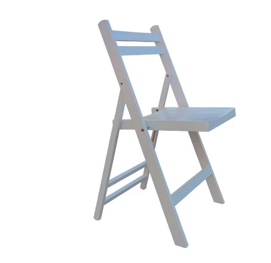Slatted Wood Folding Chairs – Durable Furniture for Events