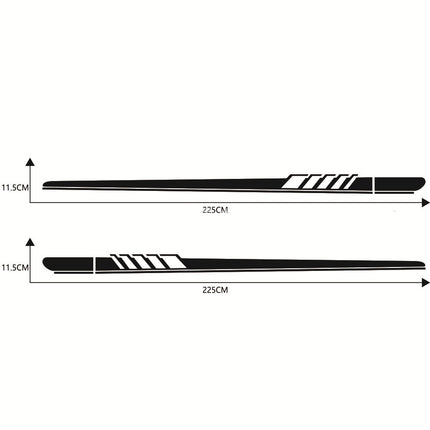 High-Quality Side Skirt Stripe Car Sticker for Custom Vehicles