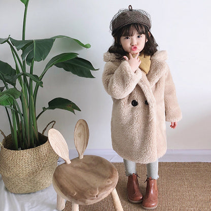 Big Kids Fur Coat – Cozy Autumn and Winter Coat for Kids