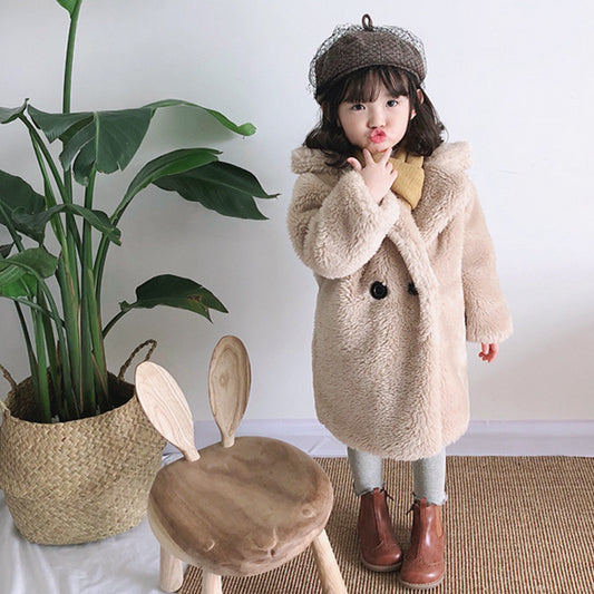 Big Kids Fur Coat – Cozy Autumn and Winter Coat for Kids