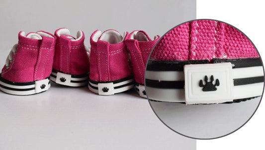 Pet Denim Canvas Dog Shoes – Waterproof & Non-slip Sports Shoes