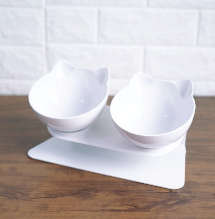 Buy Inclined Cat Bowl with Oblique Mouth – Stylish Pet Feeder