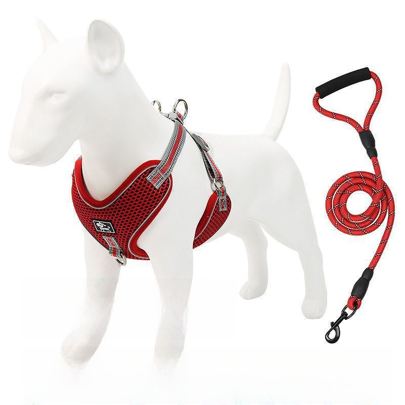 Adjustable Reflective Dog Harness and Leash Walking Fit Now